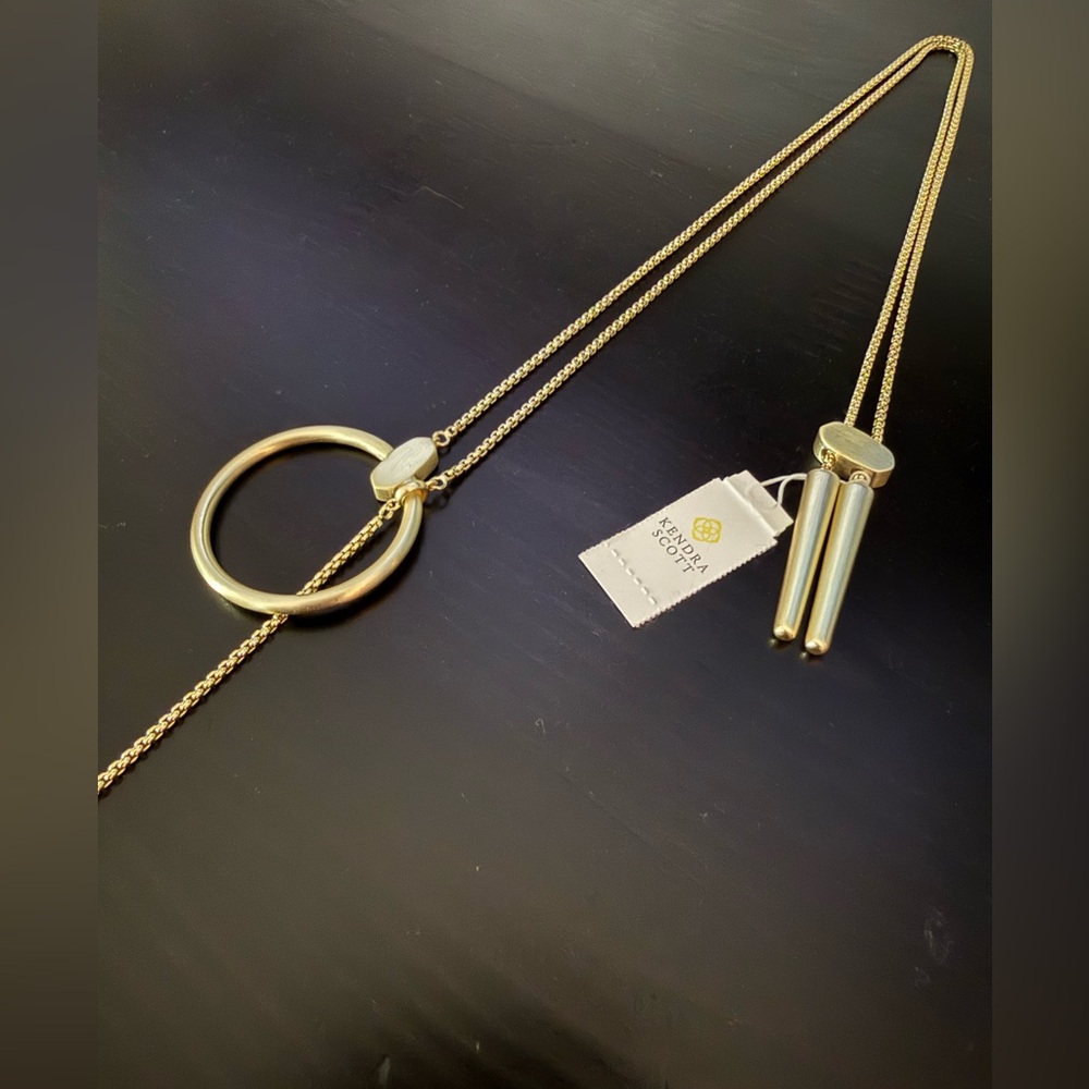 Kendra Scott Gold Tegan Necklace - Picture 2 of 3